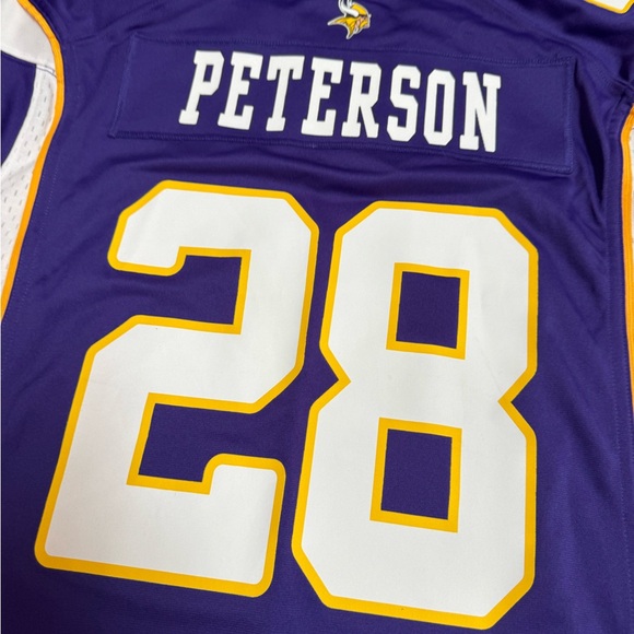 Nike Minnesota Vikings Adrian Peterson NFL On Field Home Game Jersey Men’s Large - Picture 7 of 7